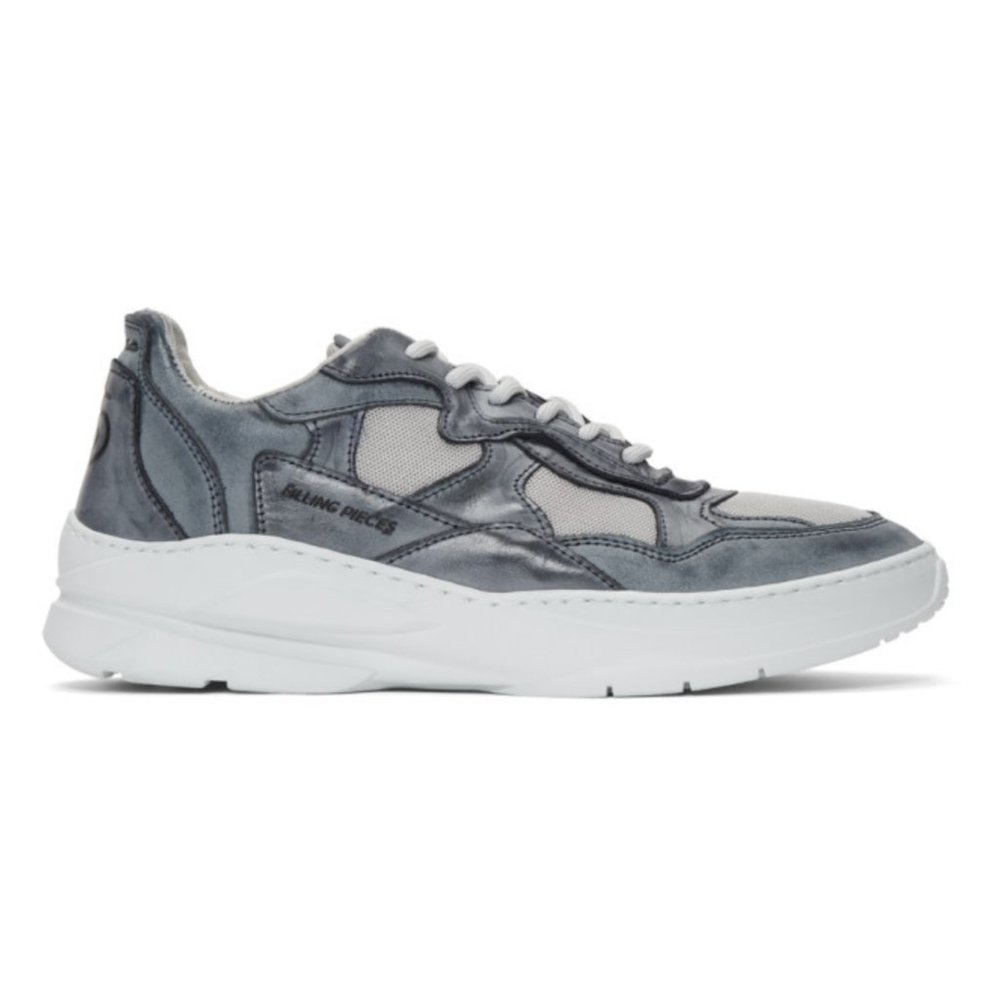 Filling Pieces Navy Low Fade Cosmo Infinity Sneakers Size 41 Good Condition